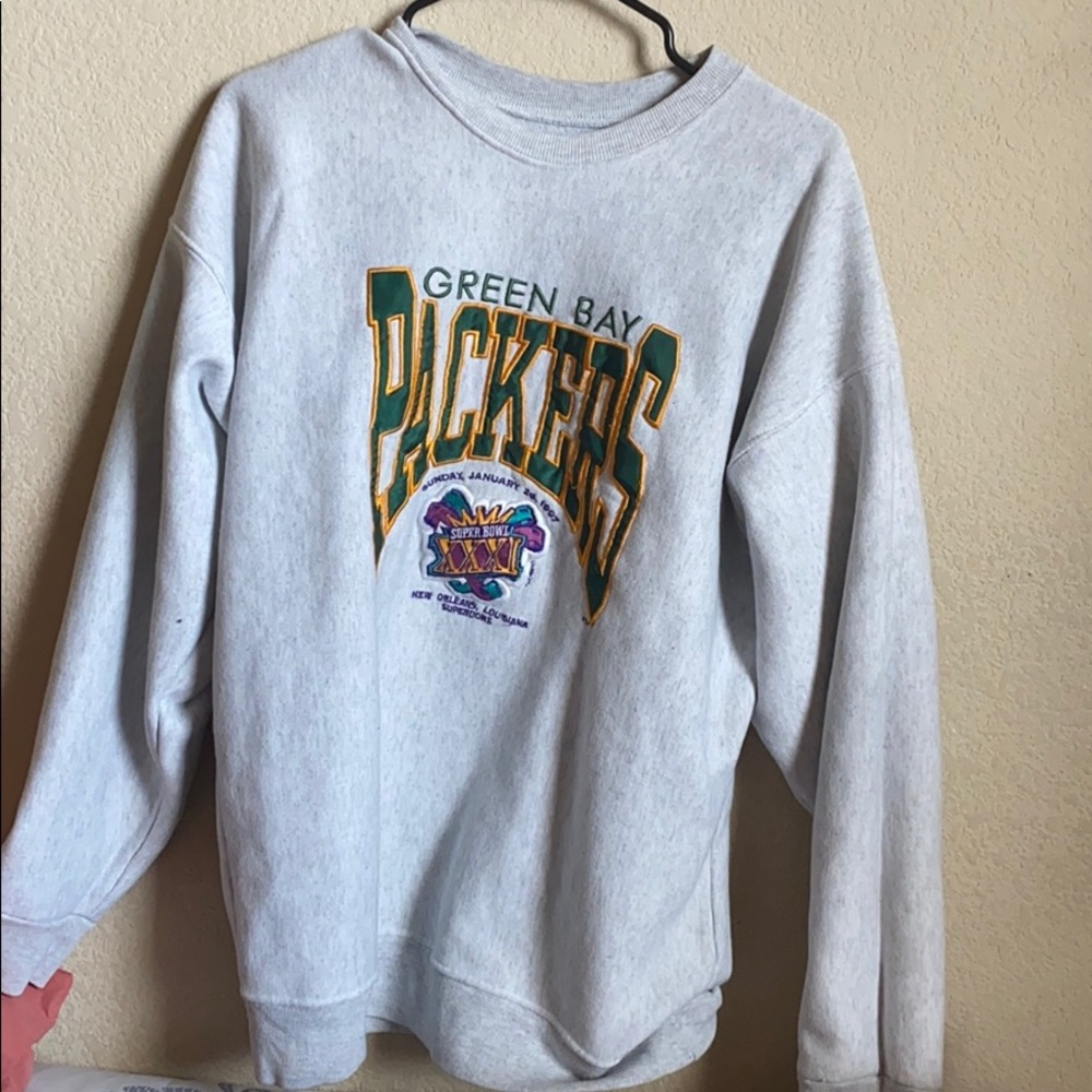 a GREEN BAY PACKERS HOODIE SUPER-BOWL XXXI (RARE)